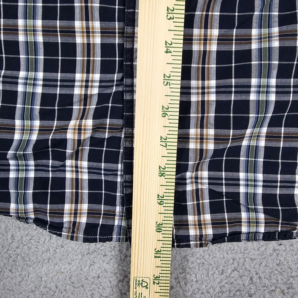 Carhartt Shirt Mens Large Plaid Short Sleeve Cotton Button Up - Picture 11 of 12